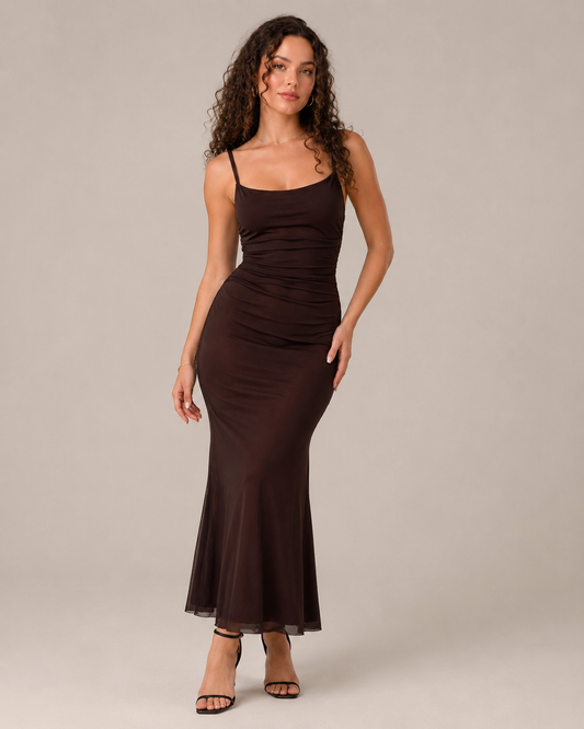 Sophia | Elegant Ruched Maxi Dress