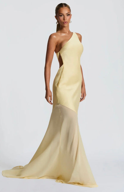 Megan | Women's Sculpted Fluid Movement Bias-Cut Layered Maxi Dress