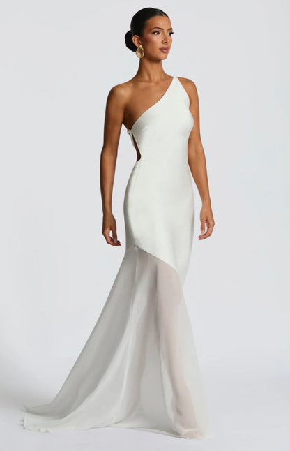 Megan | Women's Sculpted Fluid Movement Bias-Cut Layered Maxi Dress