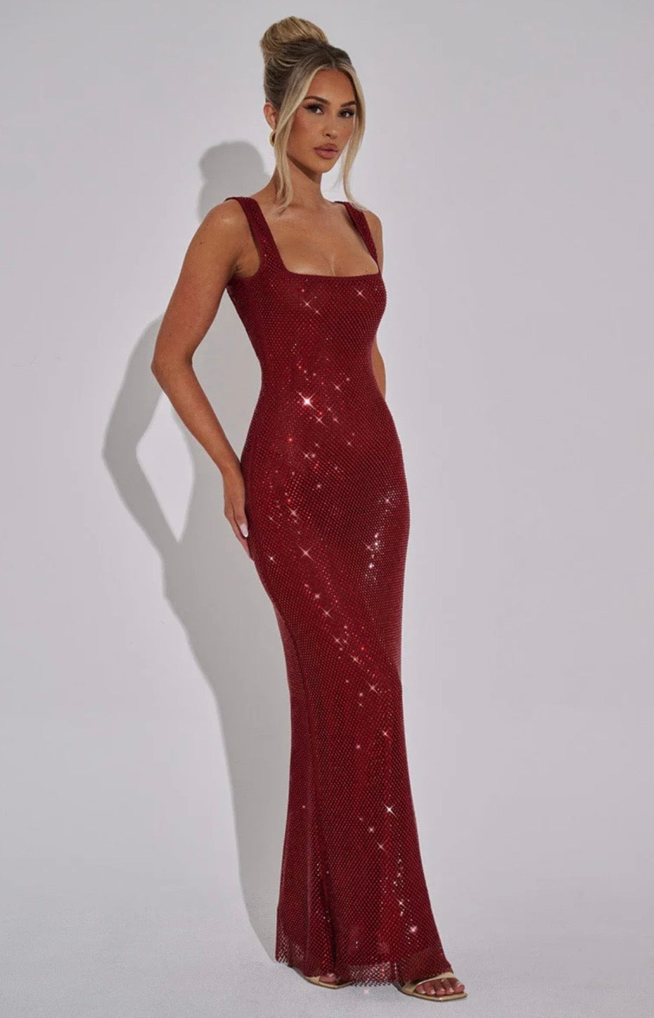 Elara | Maxi Dress buddel check nog