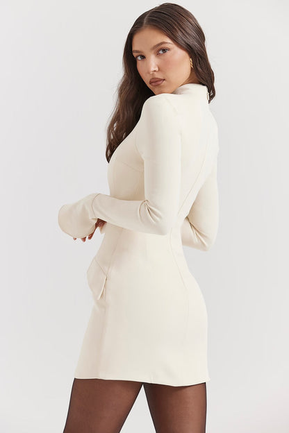Blaire | The Chic Tailored Clean-Cut Mini Dress