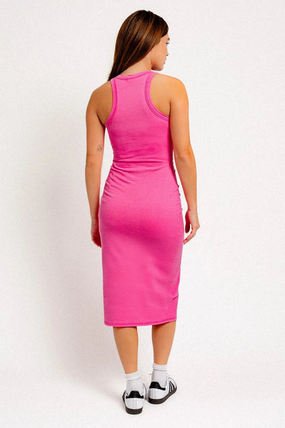 Claire | Women's Crew-Neck Tank Midi Dress