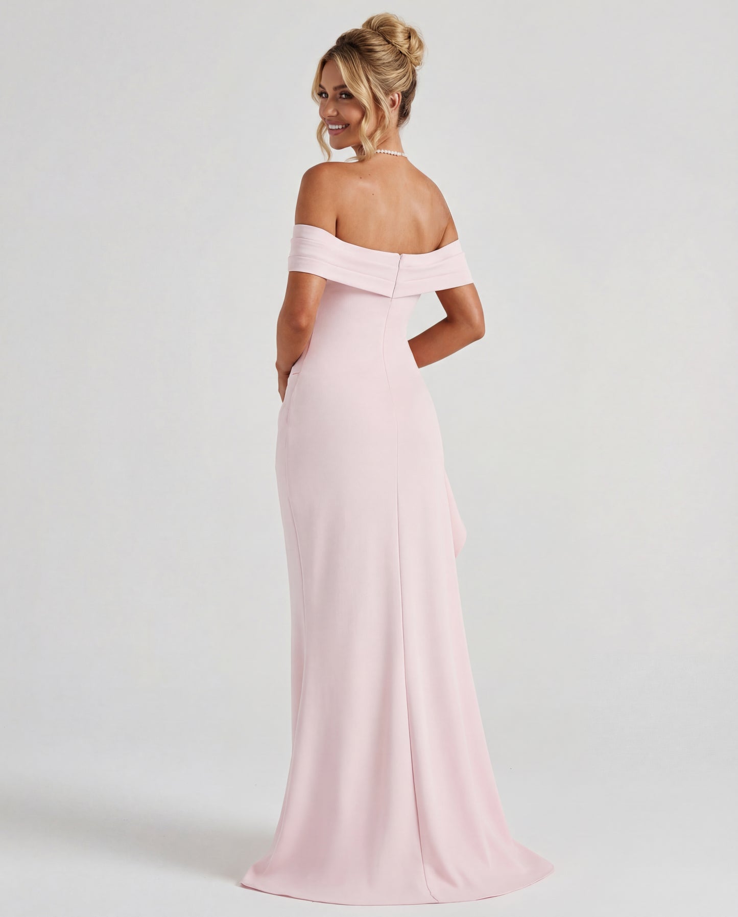Belle | Women's Off-Shoulder Ruched Maxi Dress