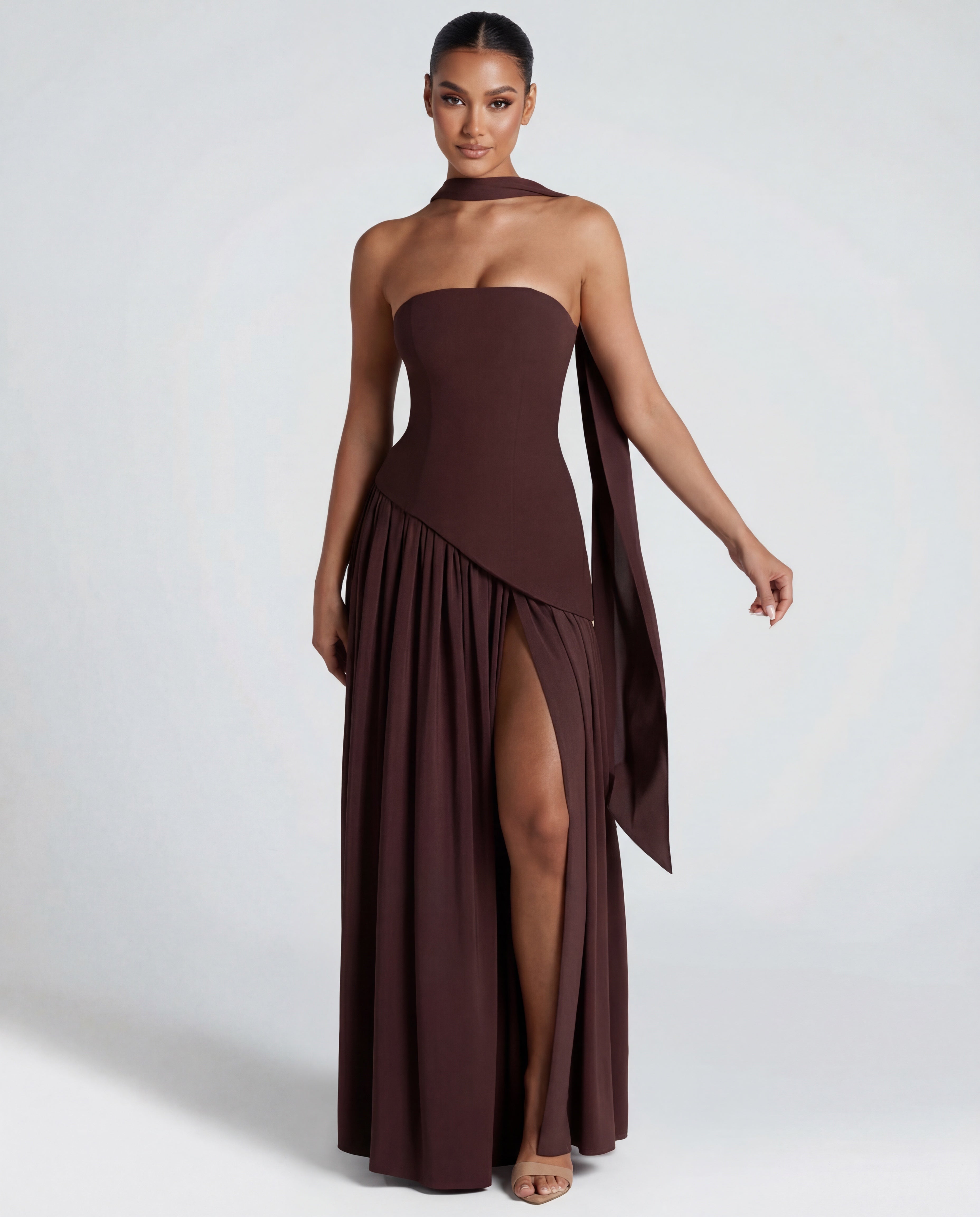 Aveline | Strapless Maxi Dress