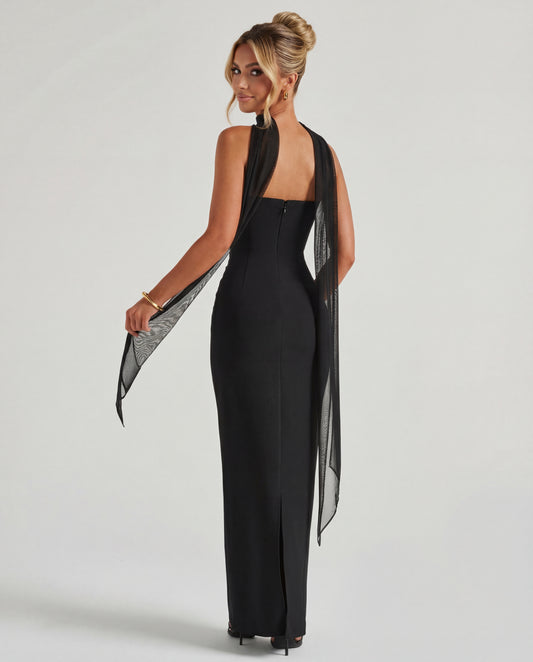 Ella | Women's Sculpting Crepe Strapless Maxi Dress