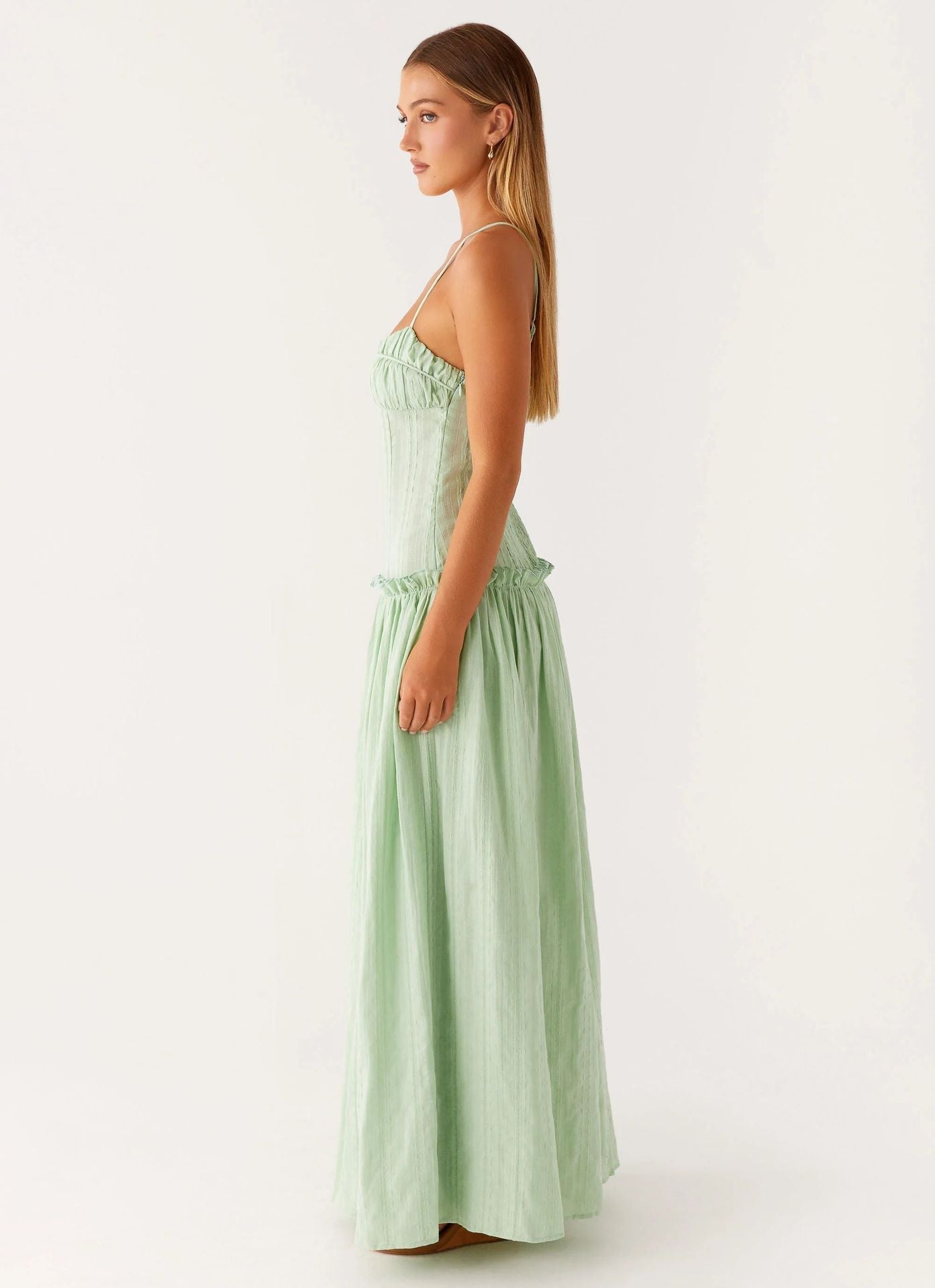 Jamy | Women's Sleek Open-Back Spaghetti-Strap Maxi Dress