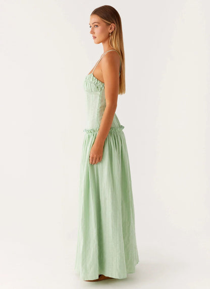 Jamy | Women's Sleek Open-Back Spaghetti-Strap Maxi Dress