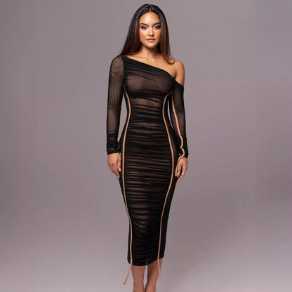 Bente | Women's Long-Sleeve Classy Bodycon Midi Dress