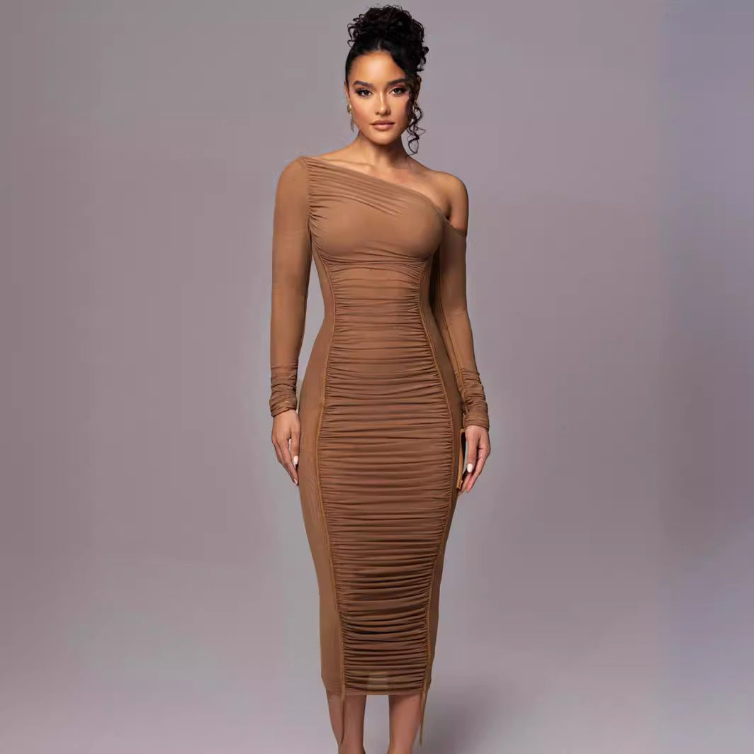 Bente | Women's Long-Sleeve Classy Bodycon Midi Dress