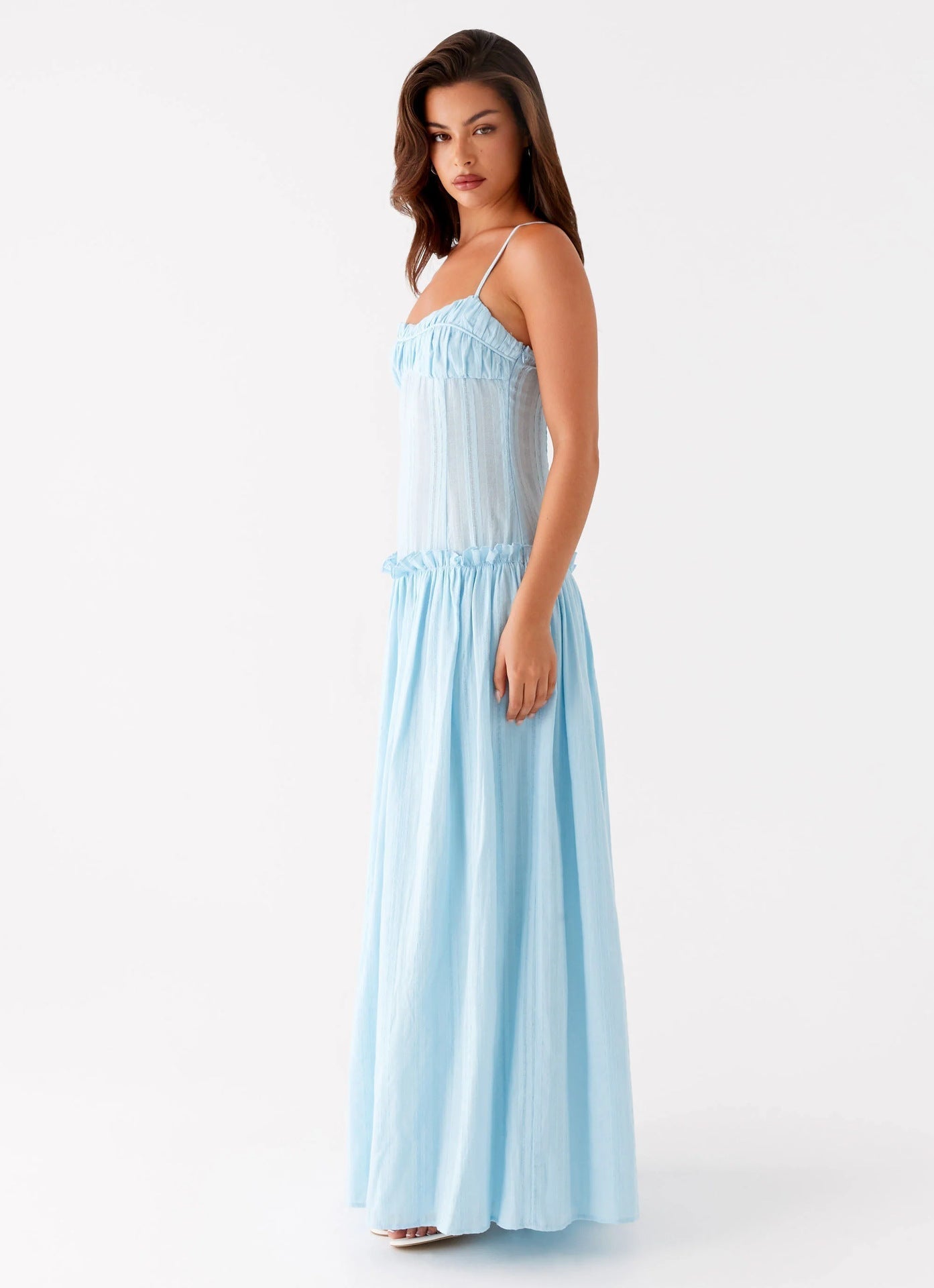 Jamy | Women's Sleek Open-Back Spaghetti-Strap Maxi Dress