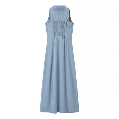 Inocencia | Classic Buttoned Down Deep V-Neck Maxi Dress