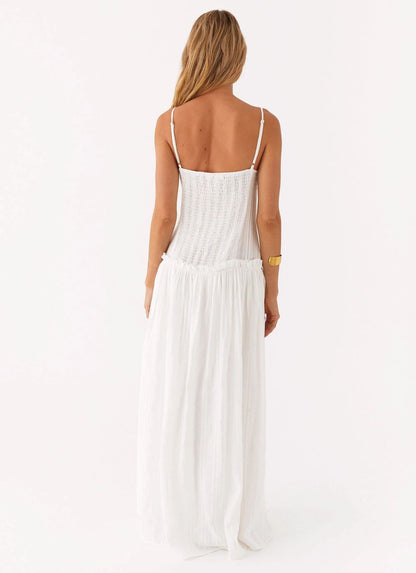 Jamy | Women's Sleek Open-Back Spaghetti-Strap Maxi Dress