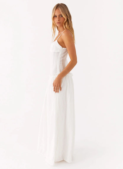 Jamy | Women's Sleek Open-Back Spaghetti-Strap Maxi Dress