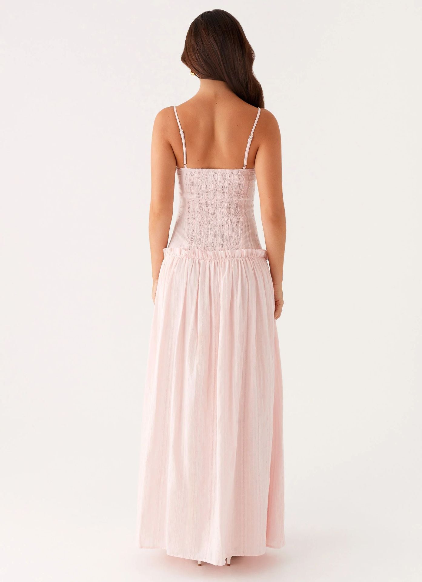 Jamy | Women's Sleek Open-Back Spaghetti-Strap Maxi Dress