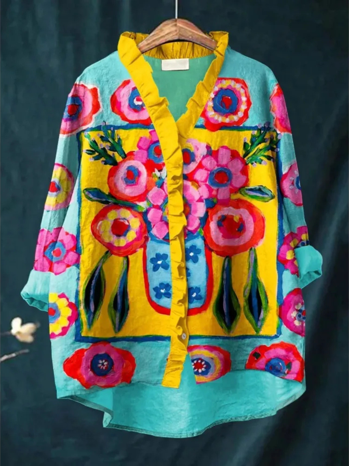 Maribel | Summer Bloom Ruffle Blouse