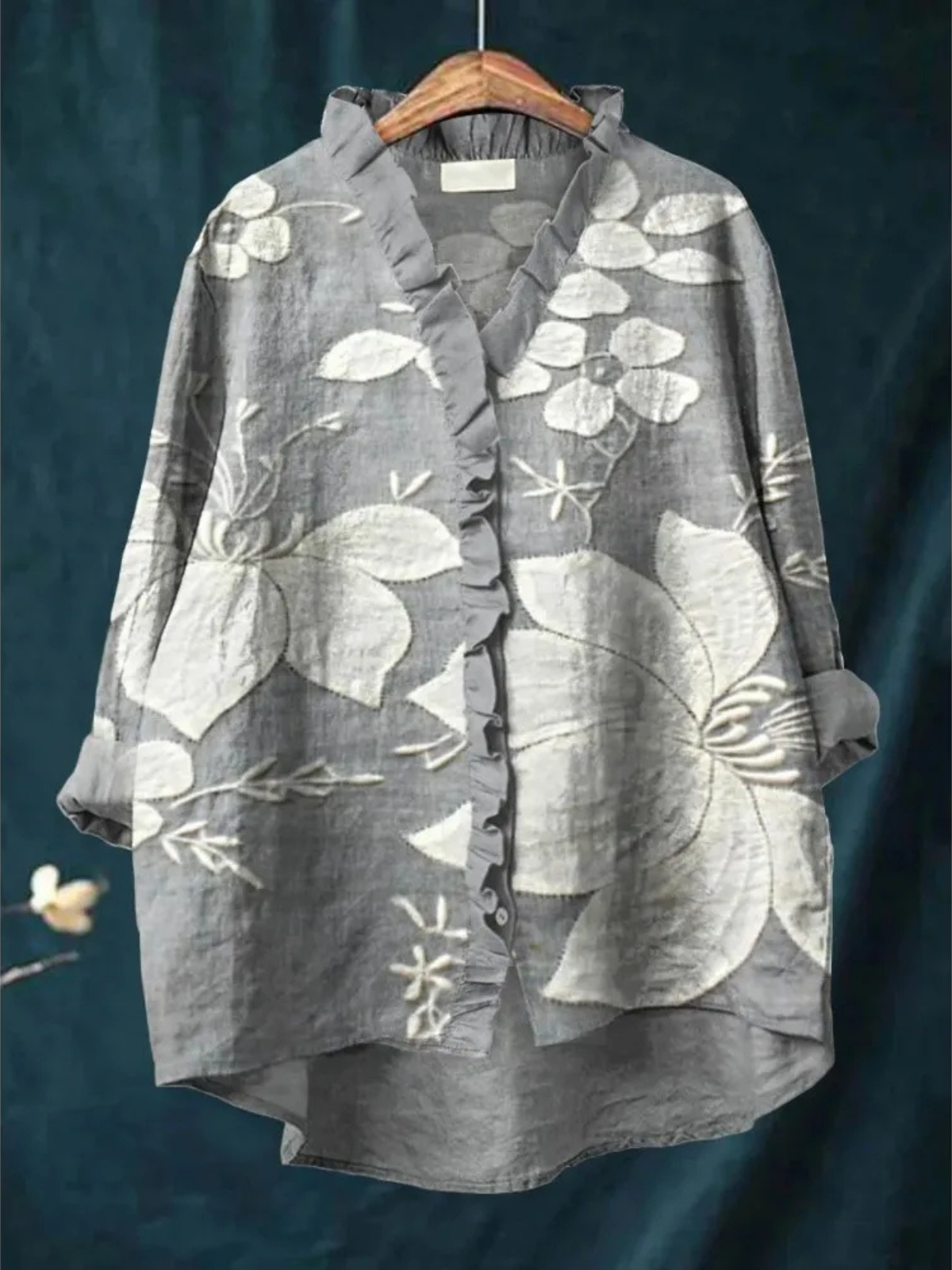 Evelyn | Soft Bloom Ruffle Blouse