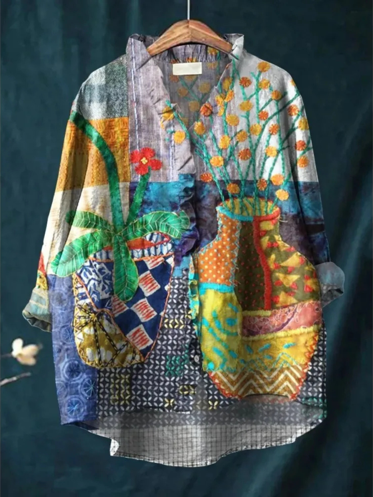 Varelle | Artisan Vase Ruffle Blouse