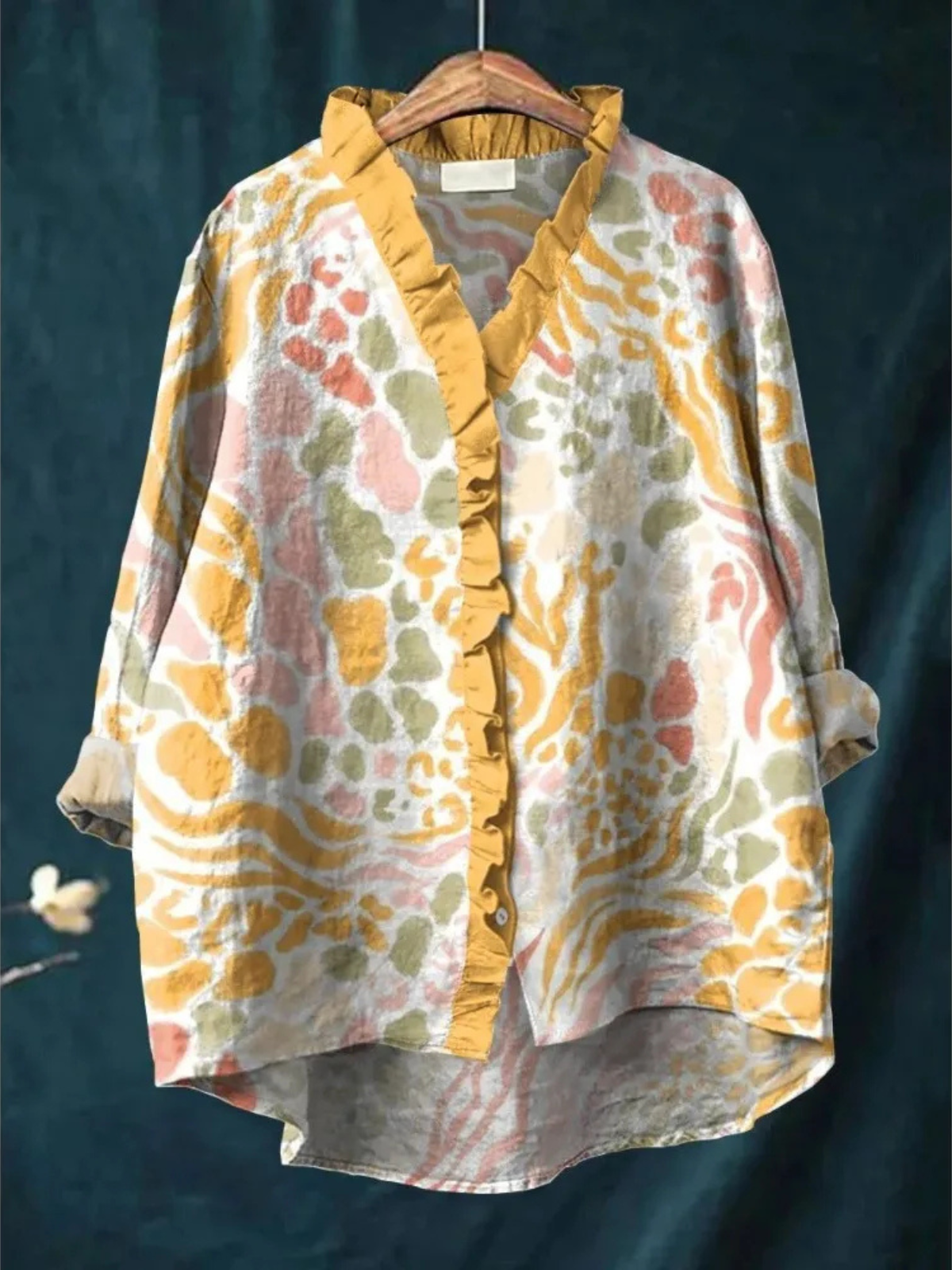 Arden | Desert Bloom Ruffle Blouse