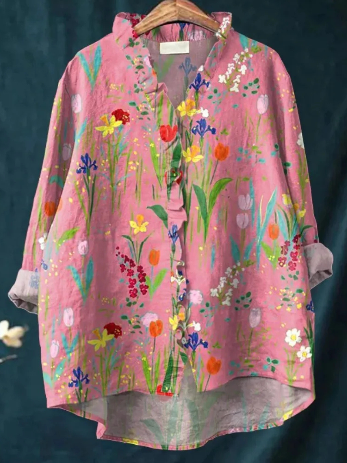 Elodie | Wildflower Garden Ruffle Blouse