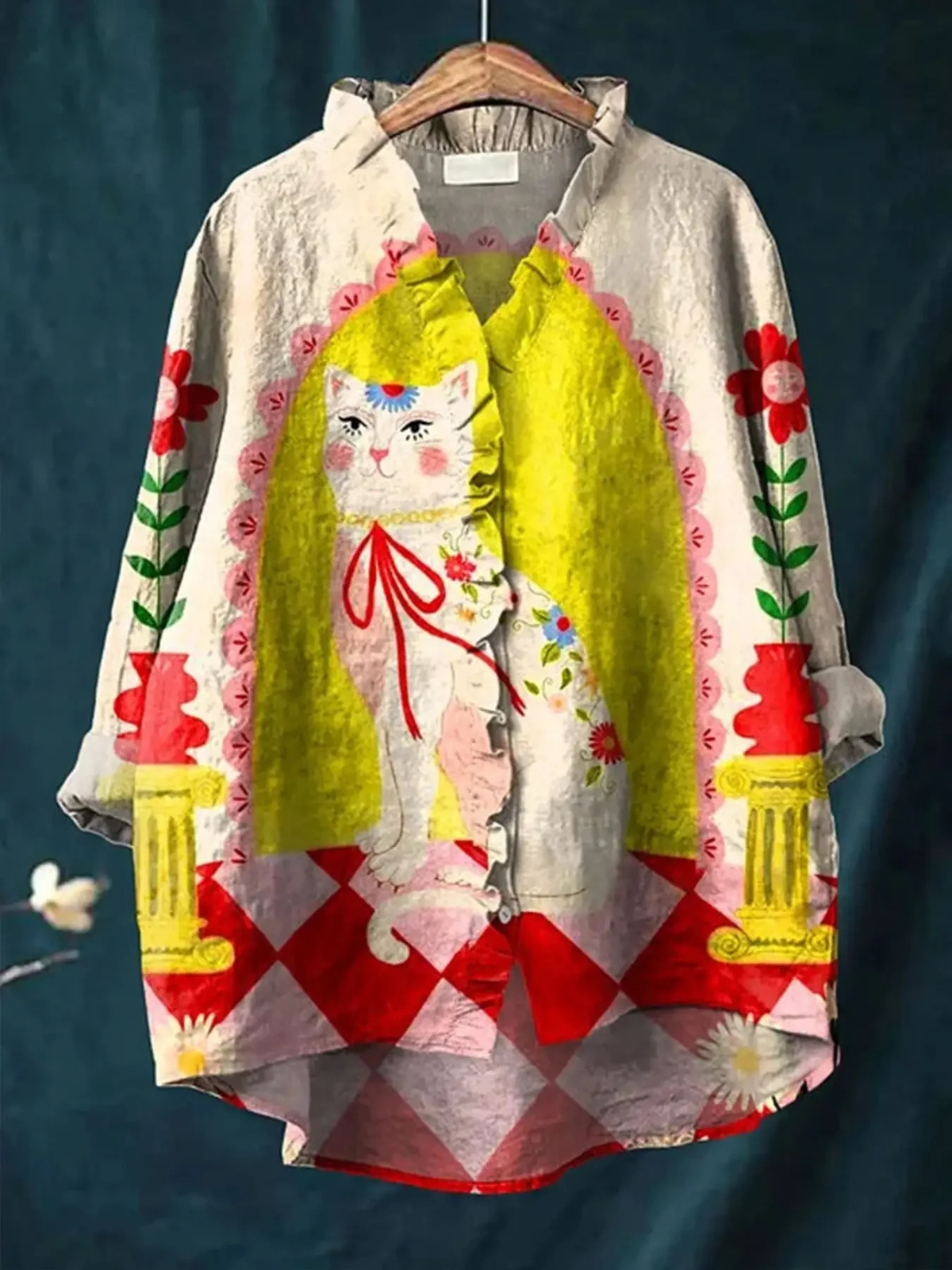 Colette | Whimsical Cat Blouse