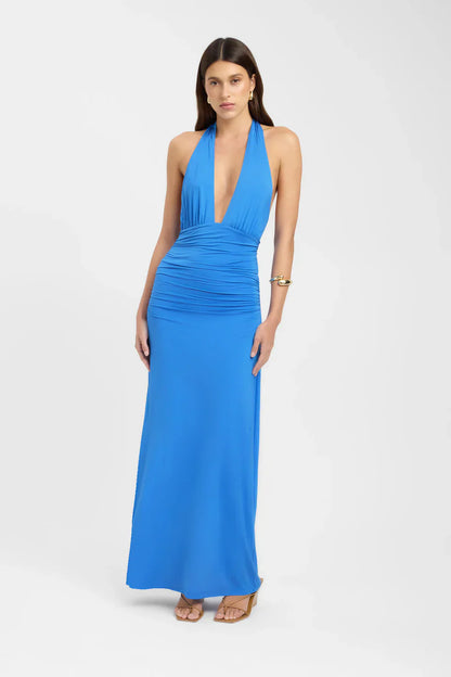 Ophelia | Sultry Ruched Viscose Maxi Gown