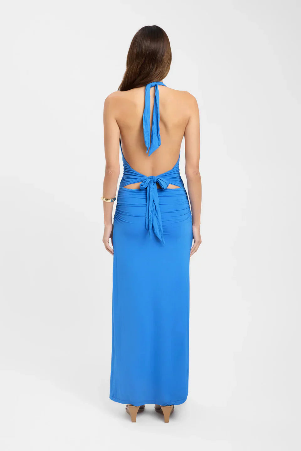 Ophelia | Sultry Ruched Viscose Maxi Gown