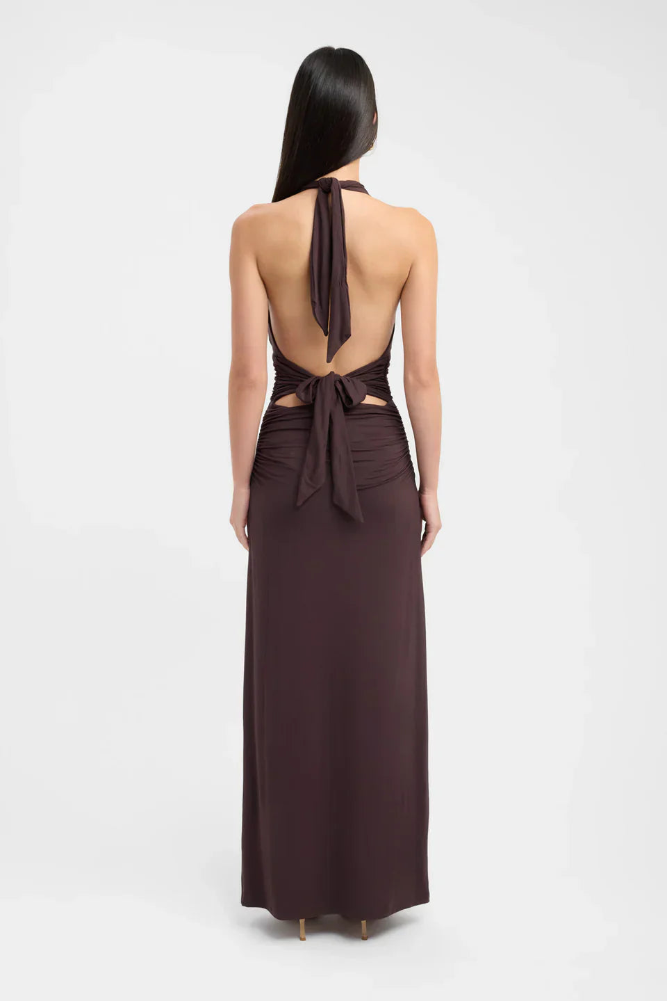 Ophelia | Sultry Ruched Viscose Maxi Gown