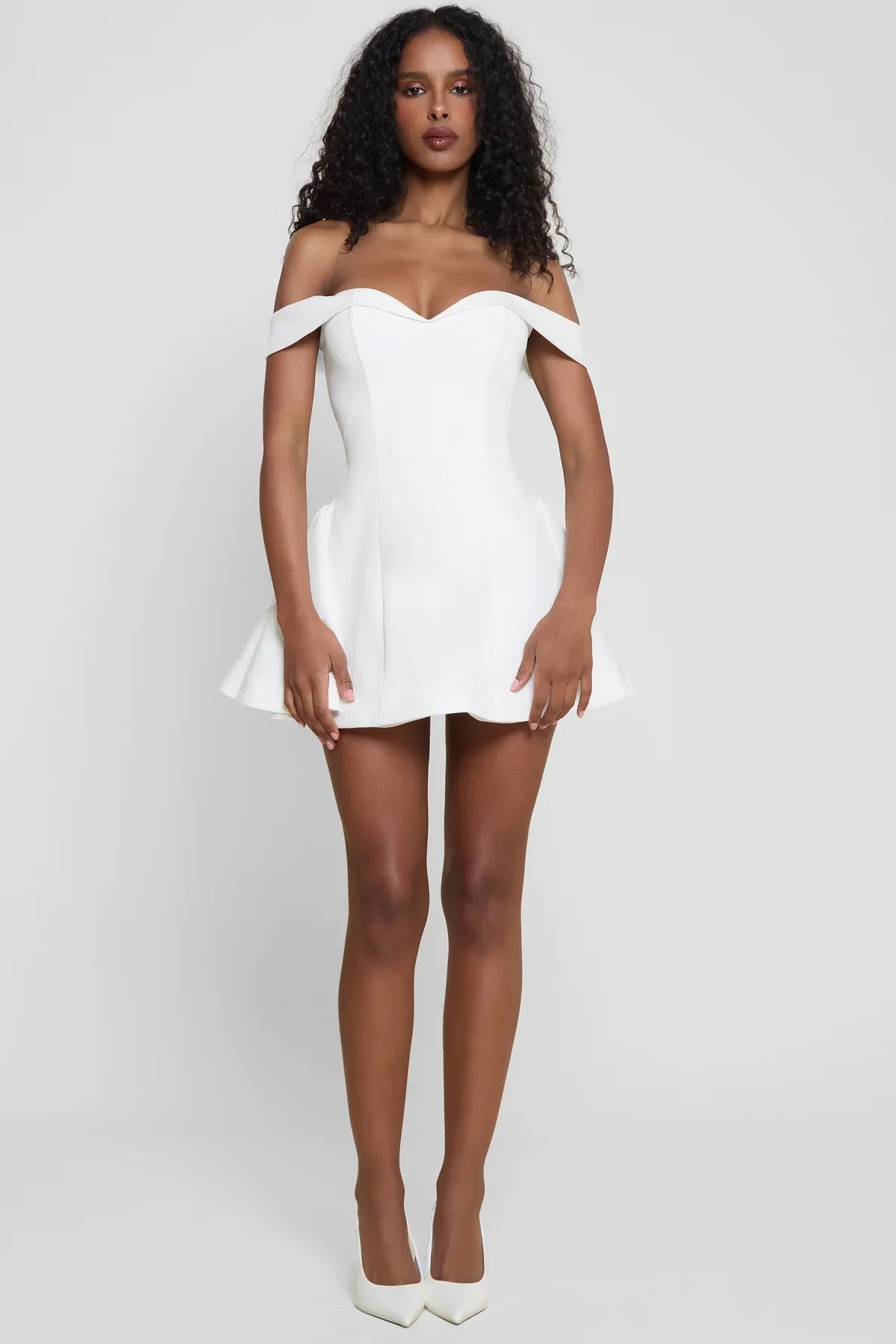 Carmela | Women's Off-Shoulder Babydoll Mini Dress