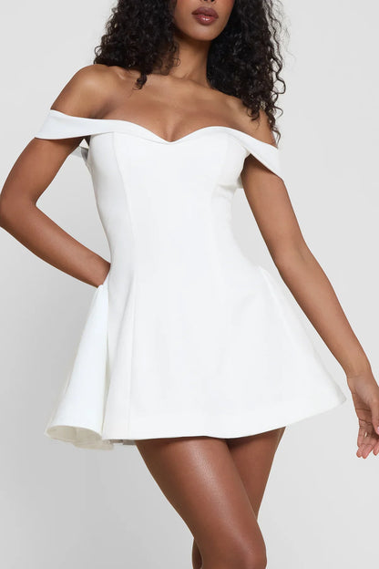 Carmela | Women's Off-Shoulder Babydoll Mini Dress