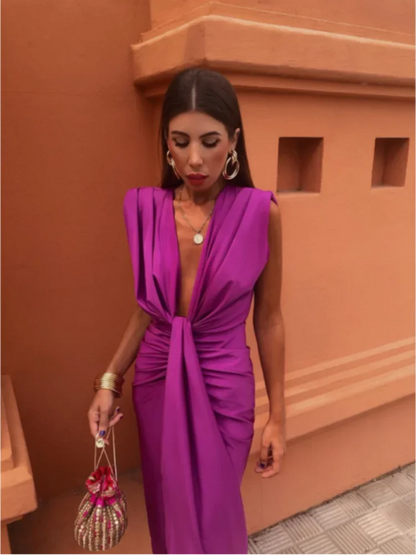Liana | Women's Premium Silhouette Elegant Pleated Dress
