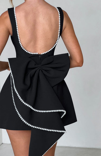 Kel | Women's Backless Bow-Accent Mini Dress