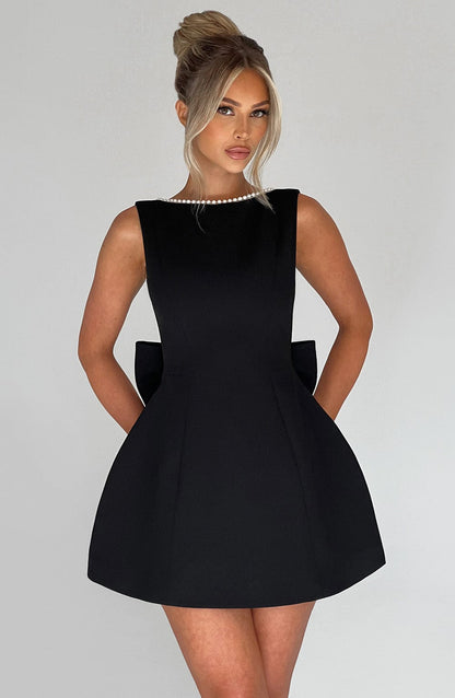 Kel | Women's Backless Bow-Accent Mini Dress