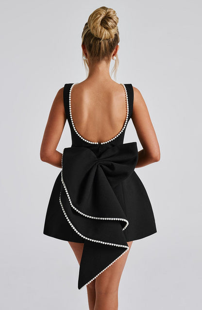 Kel | Women's Backless Bow-Accent Mini Dress