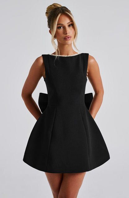 Kel | Women's Backless Bow-Accent Mini Dress
