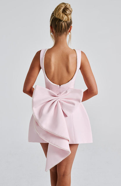 Kel | Women's Backless Bow-Accent Mini Dress