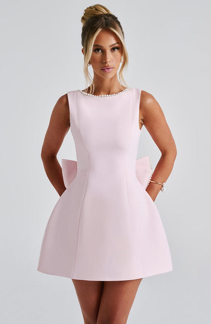 Kel | Women's Backless Bow-Accent Mini Dress