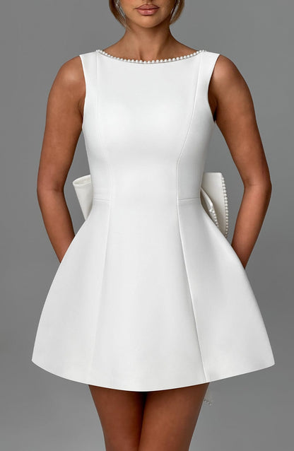 Kel | Women's Backless Bow-Accent Mini Dress