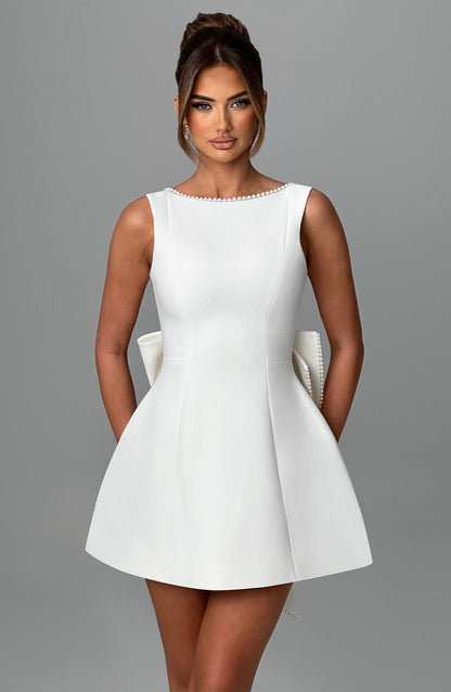 Kel | Women's Backless Bow-Accent Mini Dress