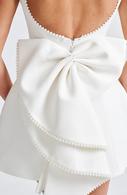 Kel | Women's Backless Bow-Accent Mini Dress