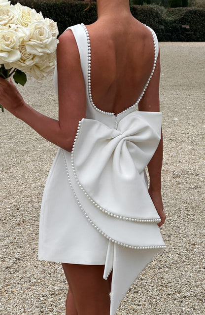 Kel | Women's Backless Bow-Accent Mini Dress