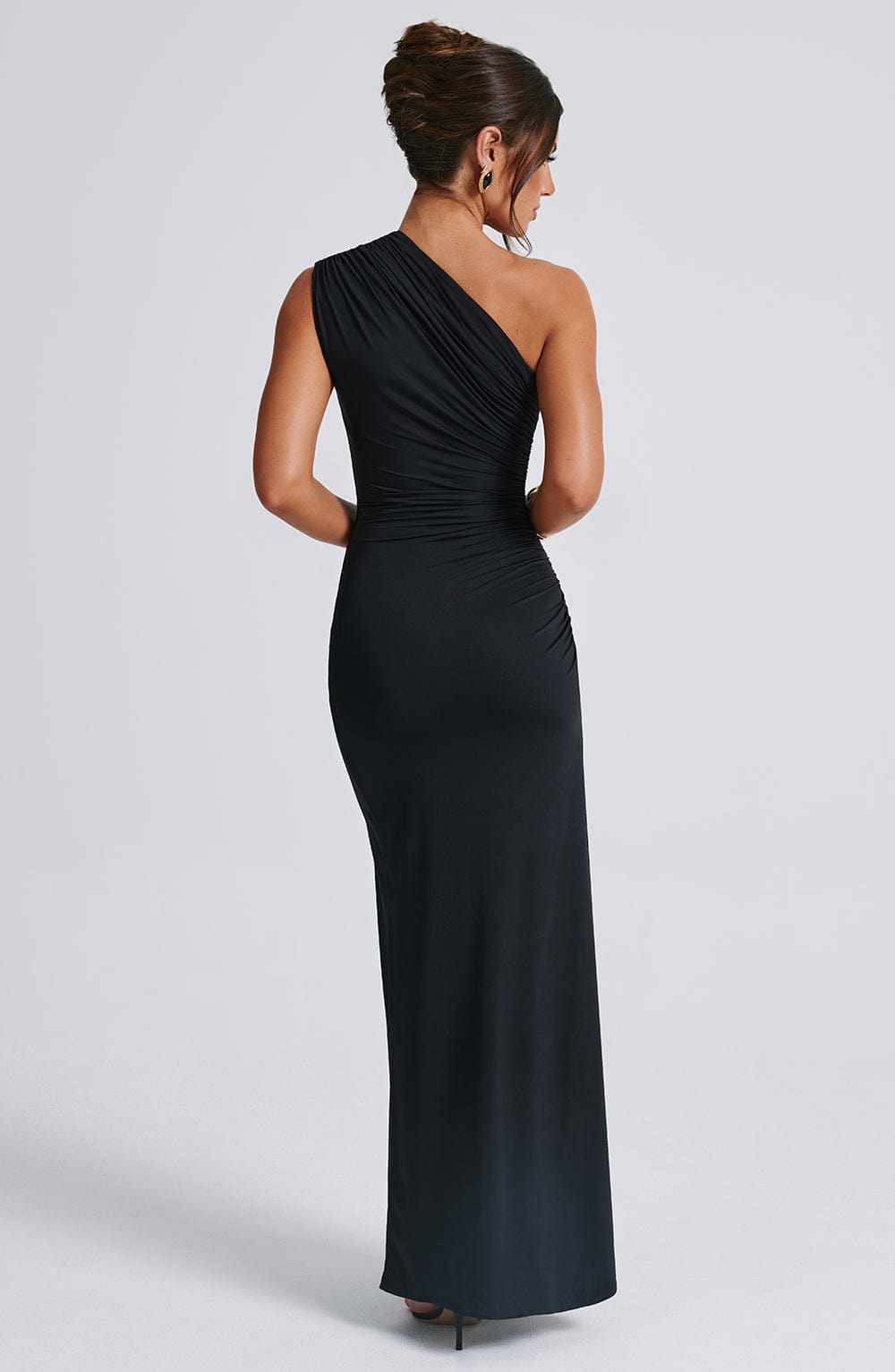 Jaimey | Elegant One Shoulder Thigh Split Gown