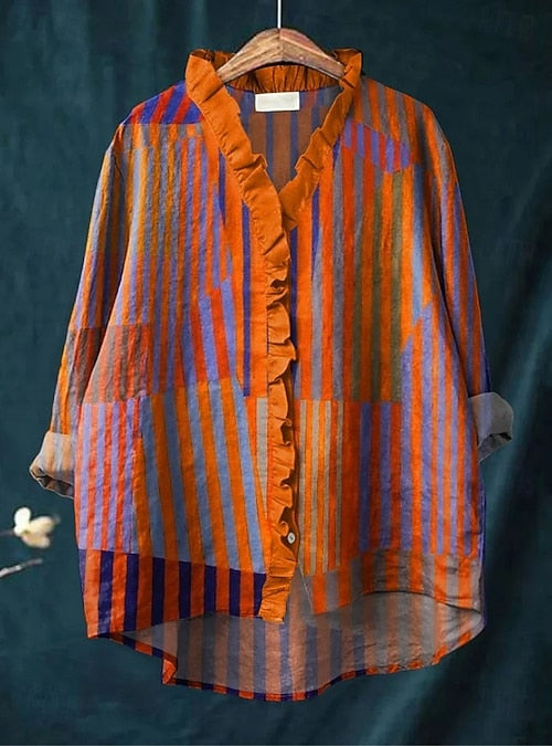 Elvara | Urban Stripe Blouse