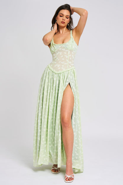 Louisa | Women's Floral Ruched Bust Maxi Dress