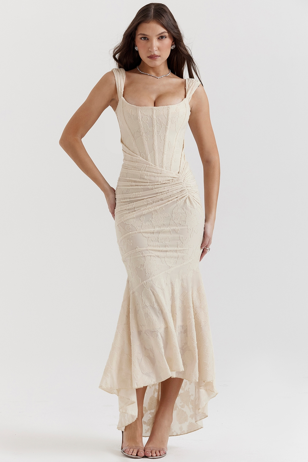Elsie | Women's Lace Sculpting Maxi Dress