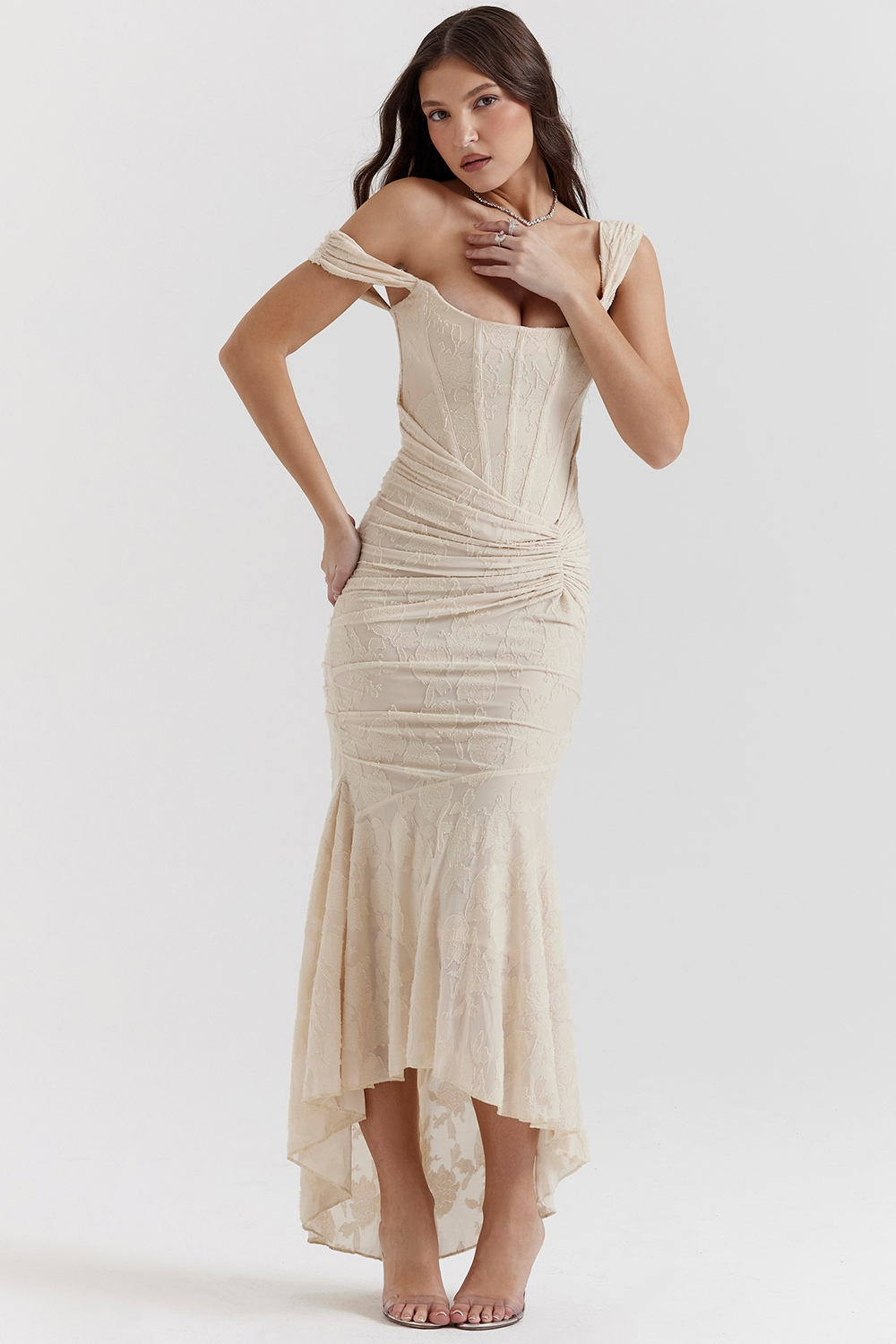 Elsie | Women's Lace Sculpting Maxi Dress