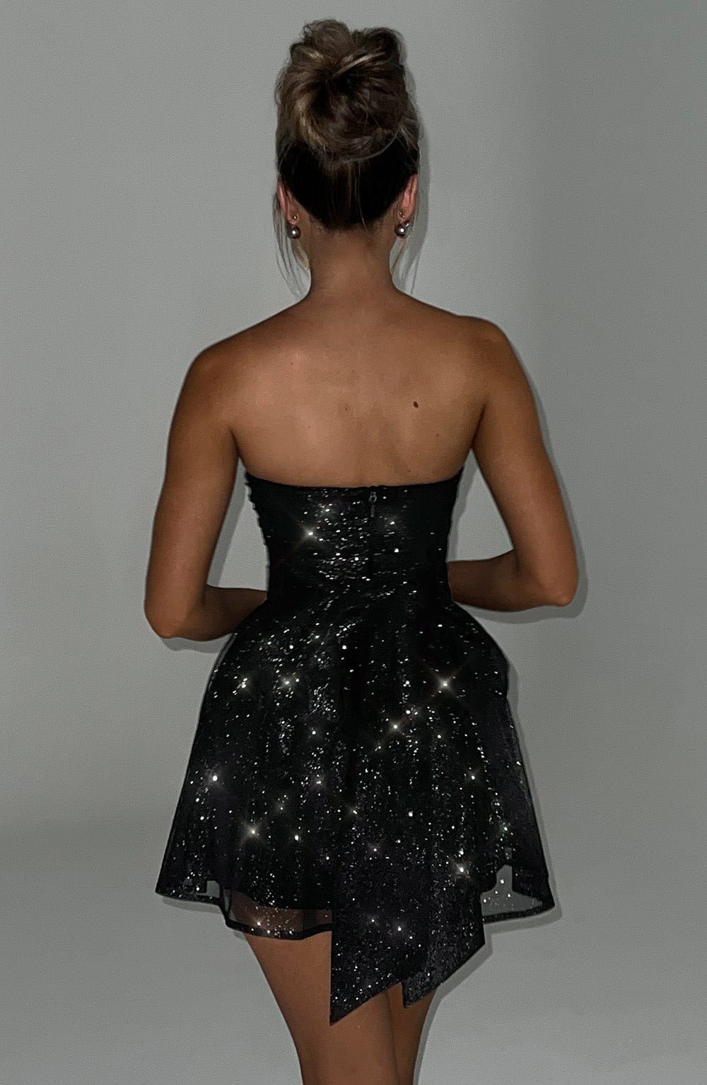 Madeline | Women's Patchwork Strapless Mini Dress