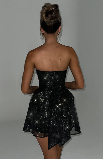 Madeline | Women's Patchwork Strapless Mini Dress