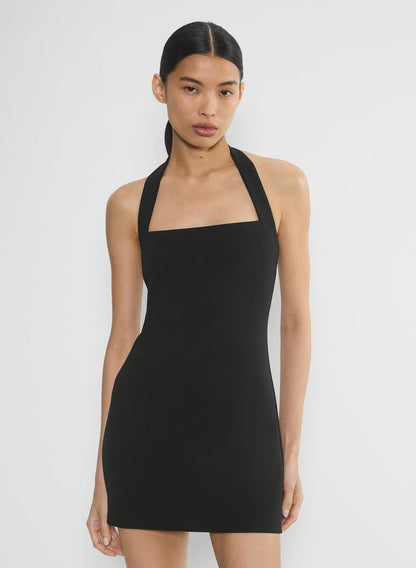 Colleen | Women's Structured Open-Back Woven Mini Dress