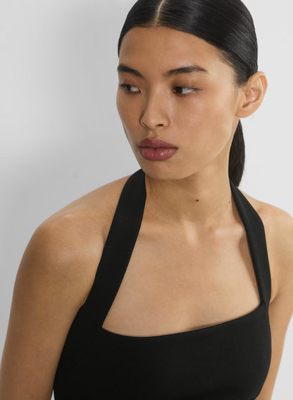 Colleen | Women's Structured Open-Back Woven Mini Dress